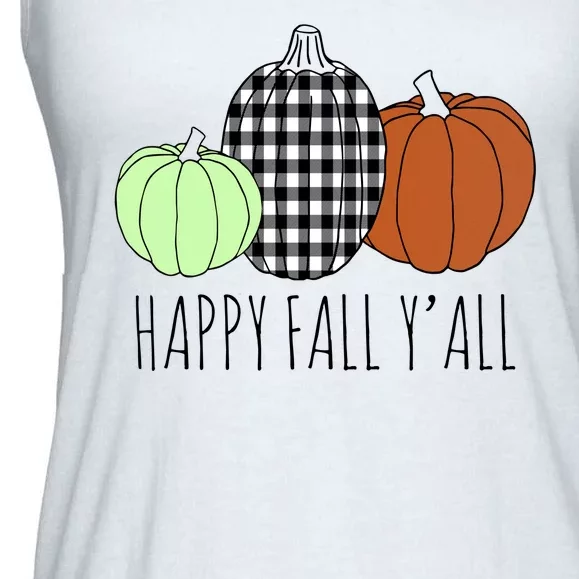 Happy Fall Yall Pumpkin Ladies Essential Flowy Tank