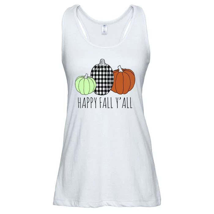 Happy Fall Yall Pumpkin Ladies Essential Flowy Tank