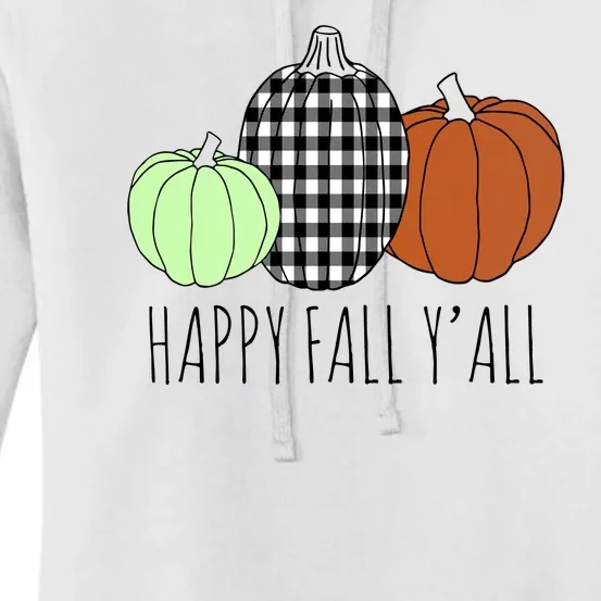 Happy Fall Yall Pumpkin Women's Pullover Hoodie