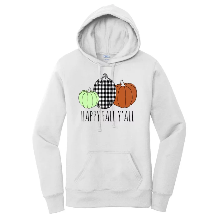 Happy Fall Yall Pumpkin Women's Pullover Hoodie