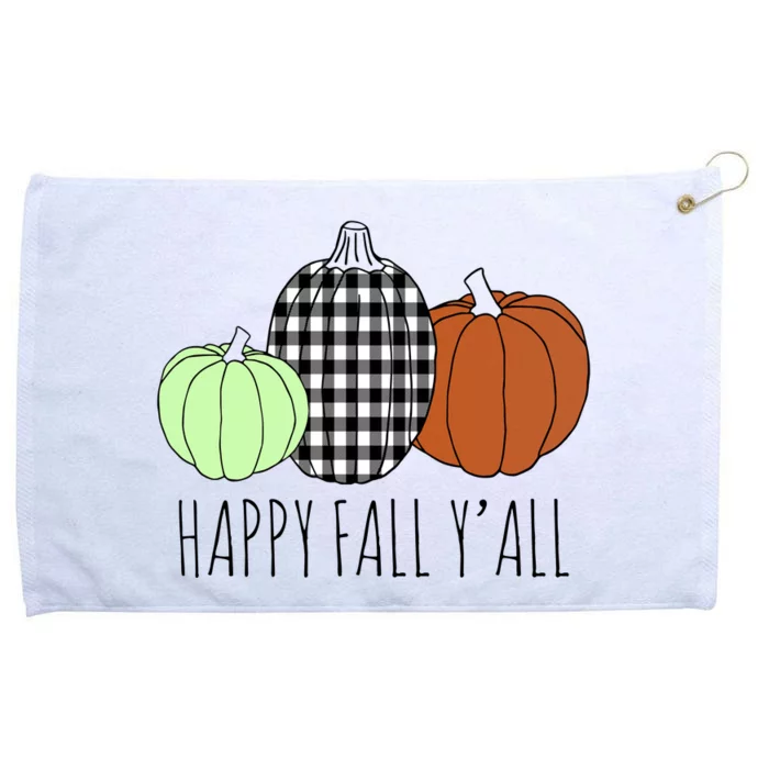 Happy Fall Yall Pumpkin Grommeted Golf Towel