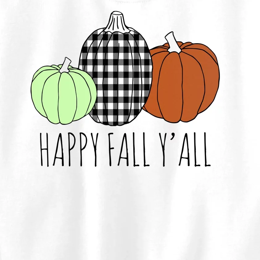 Happy Fall Yall Pumpkin Kids Sweatshirt