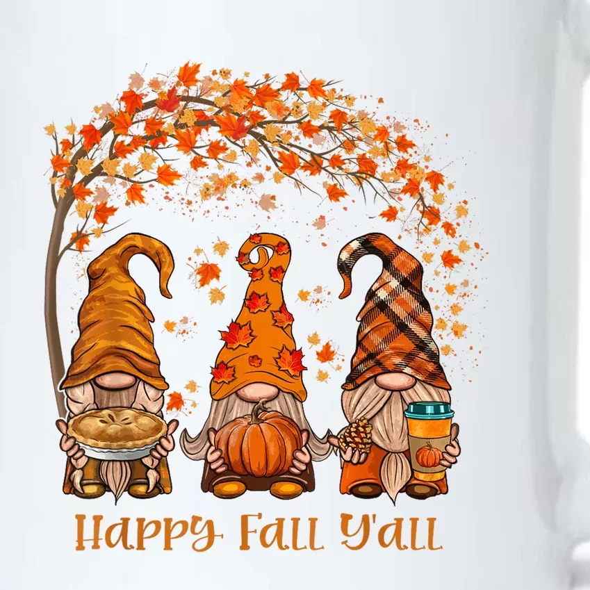 Happy Fall Yall Gnome Autumn Gnomes Pumpkin Spice Season Black Color Changing Mug