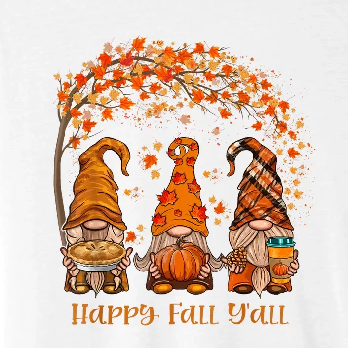 Happy Fall Yall Gnome Autumn Gnomes Pumpkin Spice Season ChromaSoft Performance T-Shirt