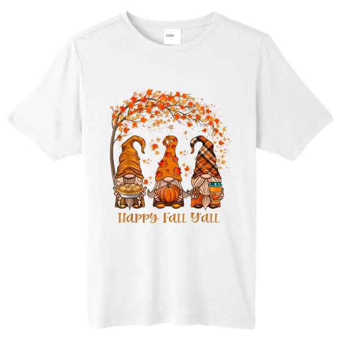 Happy Fall Yall Gnome Autumn Gnomes Pumpkin Spice Season ChromaSoft Performance T-Shirt