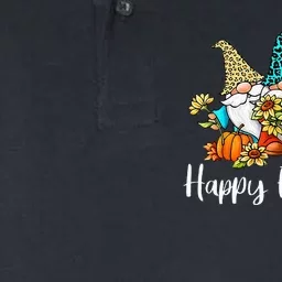 Happy Fall Yall Gnome Leopard Pumpkin Autumn Gnomes Softstyle Adult Sport Polo