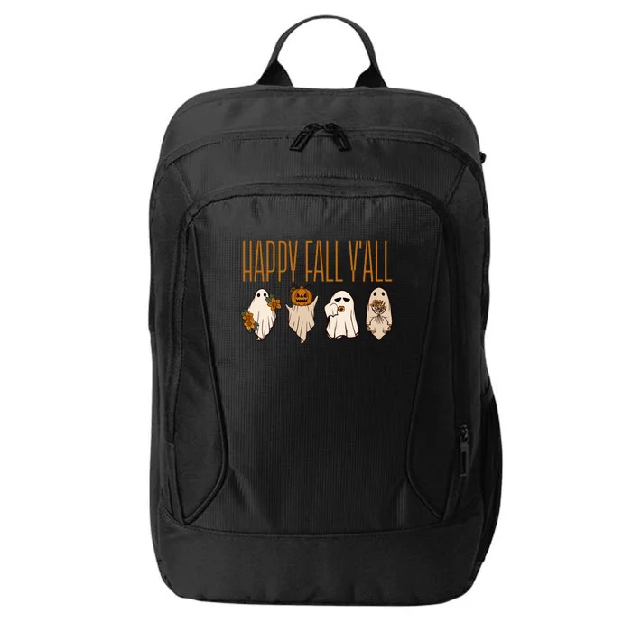 Happy Fall Yall Funny Halloween City Backpack