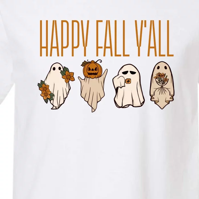 Happy Fall Yall Funny Halloween Garment-Dyed Heavyweight T-Shirt