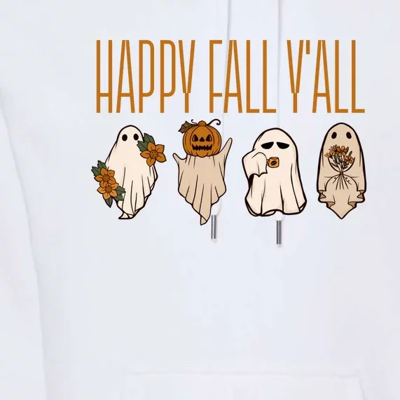 Happy Fall Yall Funny Halloween Premium Hoodie