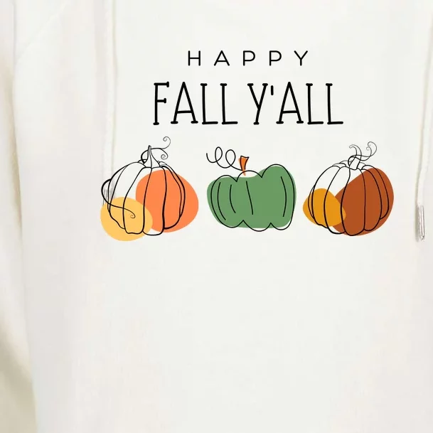 Happy Fall Yall Womens Funnel Neck Pullover Hood