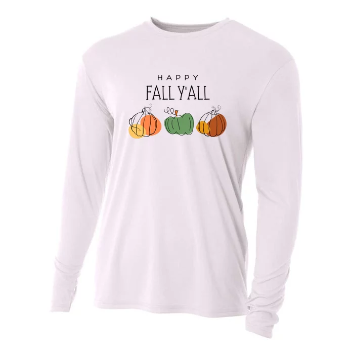 Happy Fall Yall Cooling Performance Long Sleeve Crew