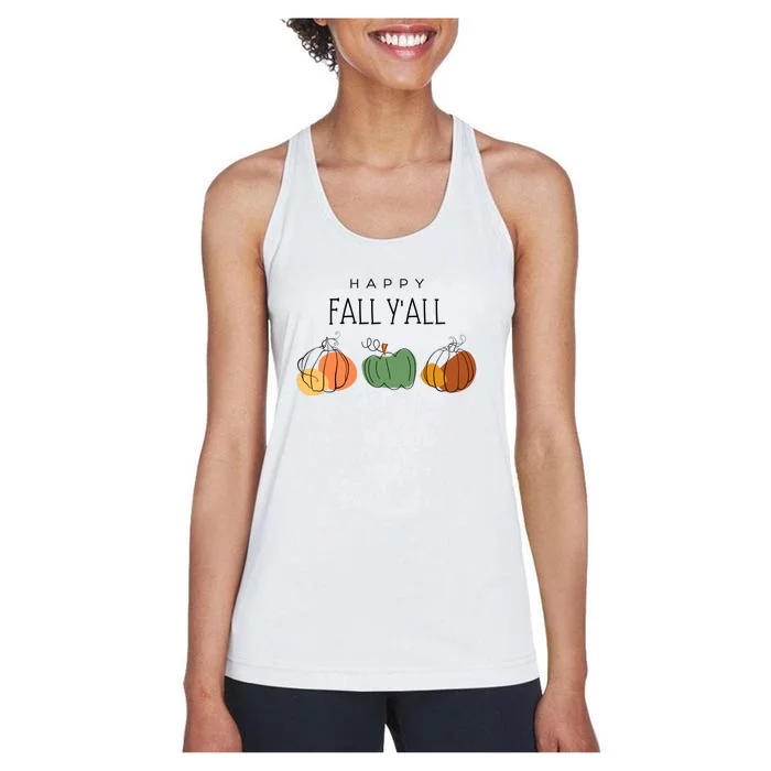 Happy Fall Yall Women's Racerback Tank