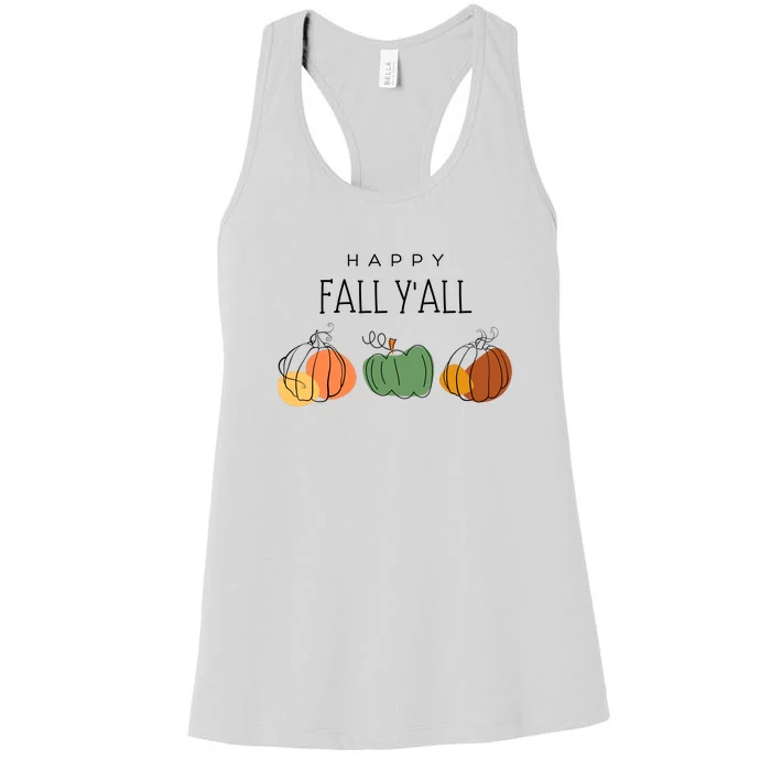 Happy Fall Yall Women's Racerback Tank