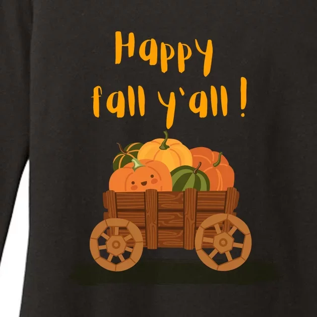 Happy Fall Yall Pumpkin Womens CVC Long Sleeve Shirt