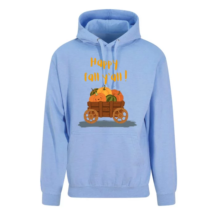 Happy Fall Yall Pumpkin Unisex Surf Hoodie