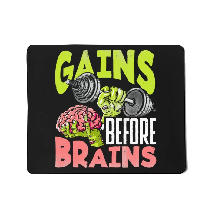 Halloween Fitness Zombie Strength Training for Gains Mousepad