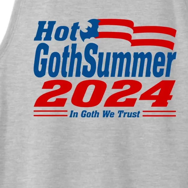 Hot Gothsummer 2024 In Goth We Trust Ladies Tri-Blend Wicking Tank