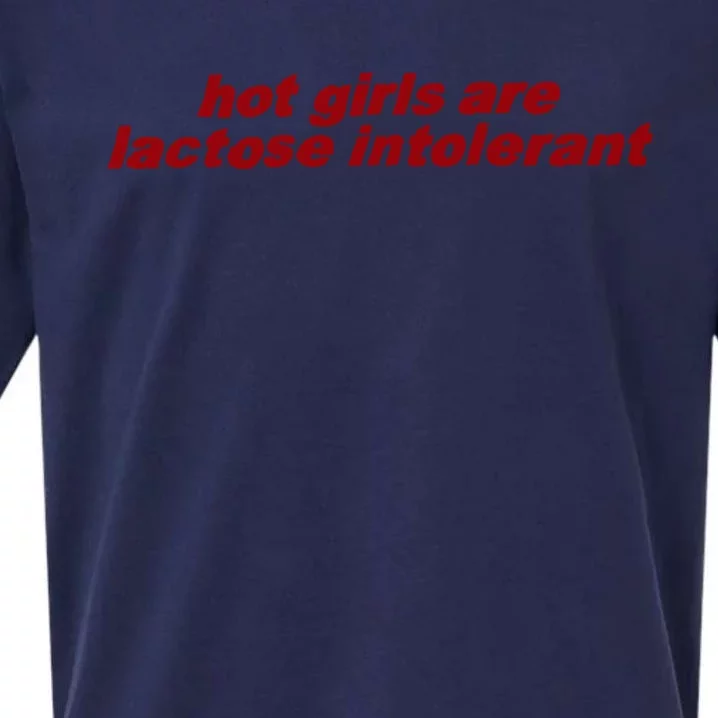 Hot Girl Are Lactose Intolerant Sueded Cloud Jersey T-Shirt