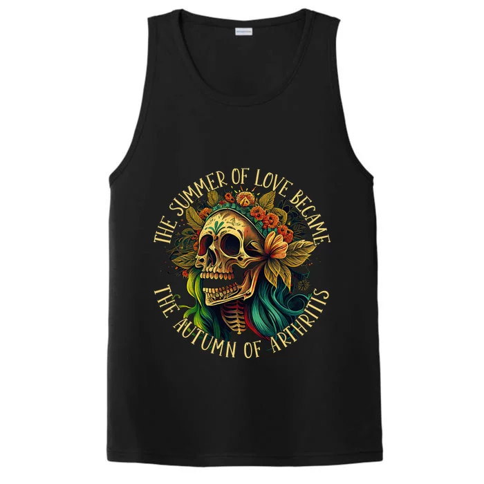 Hippie Grandma Autumn Of Arthritis Performance Tank