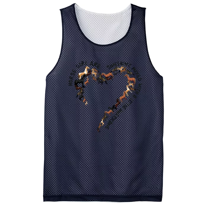 Horse Girl Are Sunshine Mixed With A Little Hurricane Gift Mesh Reversible Basketball Jersey Tank