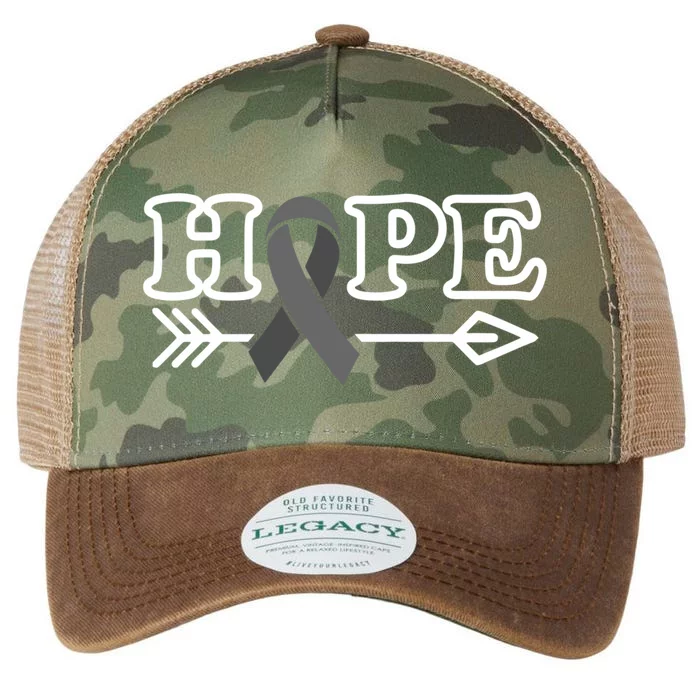 Hope Glioblastoma Awareness Meaningful Gift Legacy Tie Dye Trucker Hat