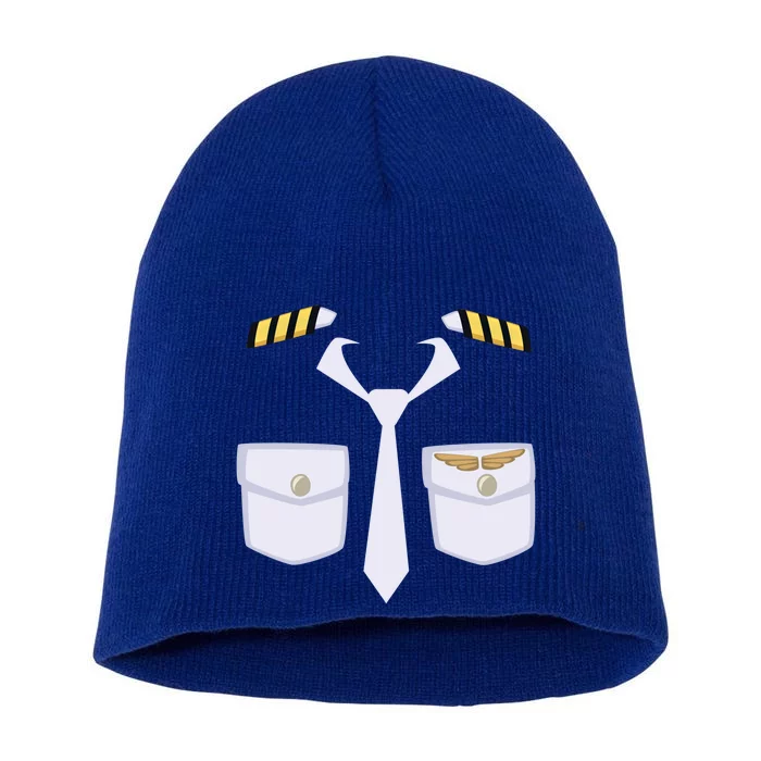 Halloween Gift Airplane Airline Pilot Costume Dress Up Gift Short Acrylic Beanie