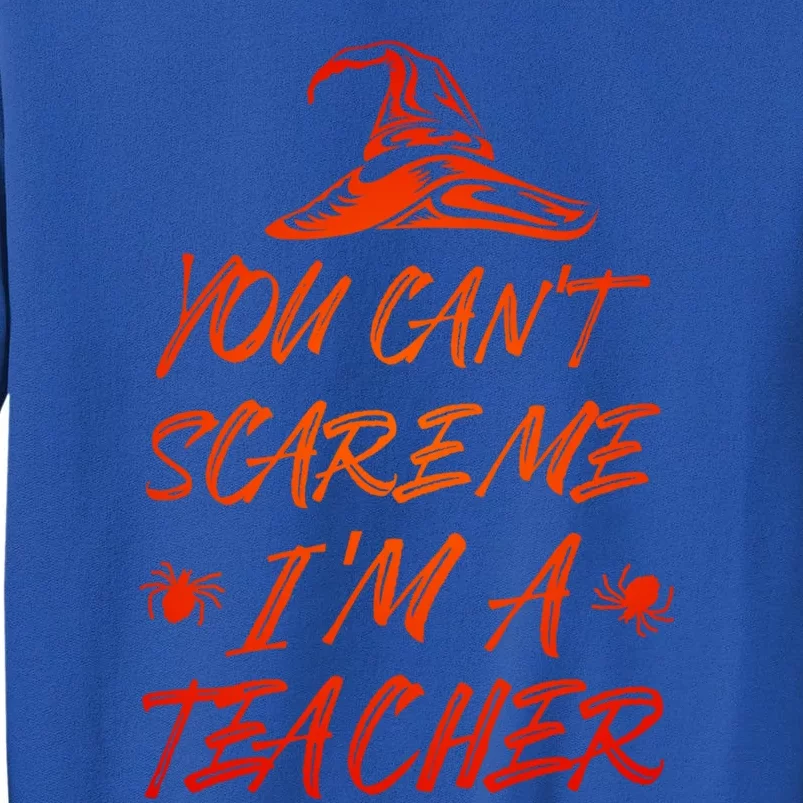 Halloween Gift And You CanT Scare Me Teacher Gift Tall Sweatshirt