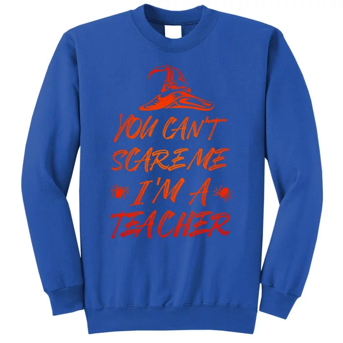 Halloween Gift And You CanT Scare Me Teacher Gift Tall Sweatshirt