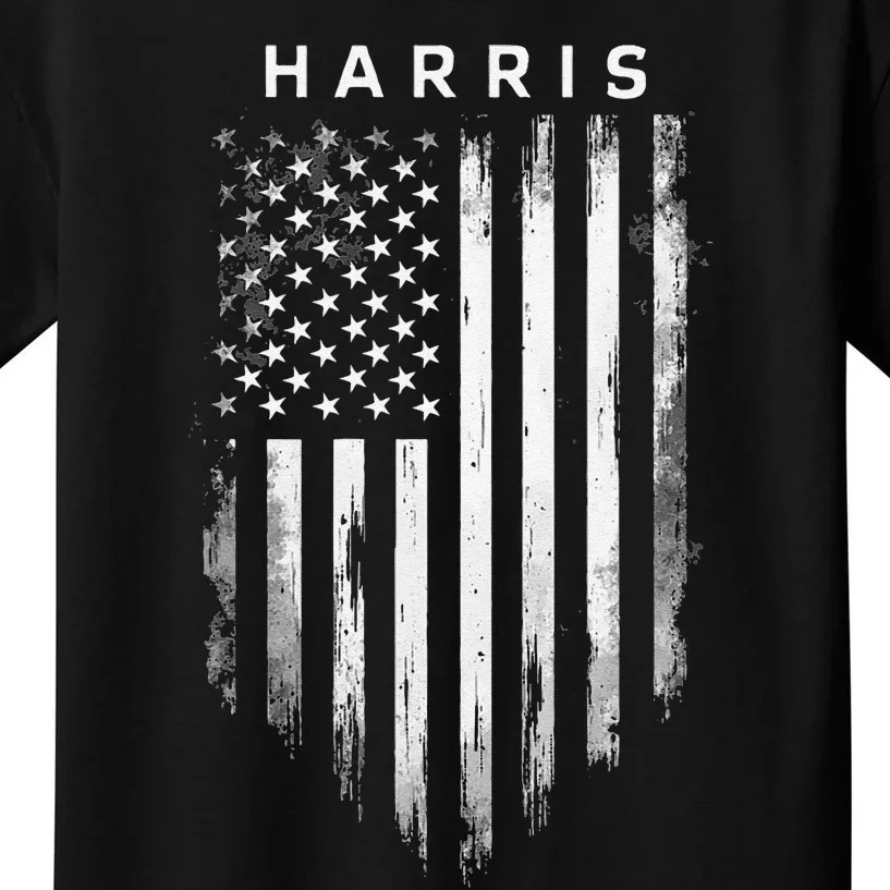 Harris Grunge American Flag Kids T-Shirt