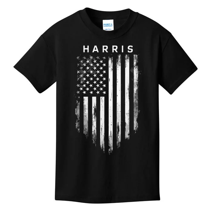 Harris Grunge American Flag Kids T-Shirt