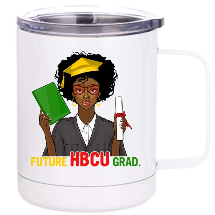 Hbcu Grad Afro History Historical Juneteenth Gift Front & Back 12oz Stainless Steel Tumbler Cup