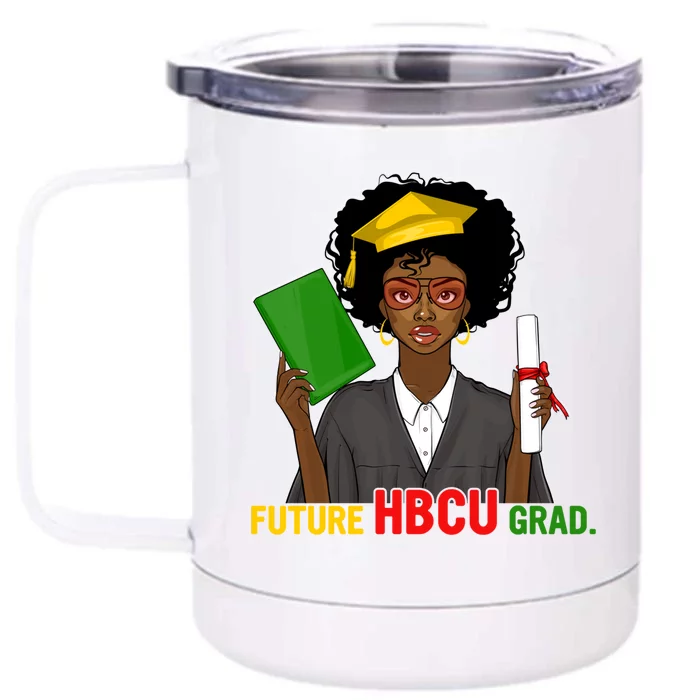 Hbcu Grad Afro History Historical Juneteenth Gift Front & Back 12oz Stainless Steel Tumbler Cup