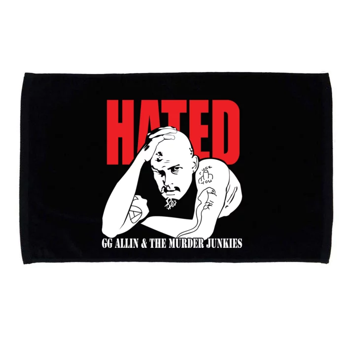 Hated GG Allin & The Murder Junkies Microfiber Hand Towel