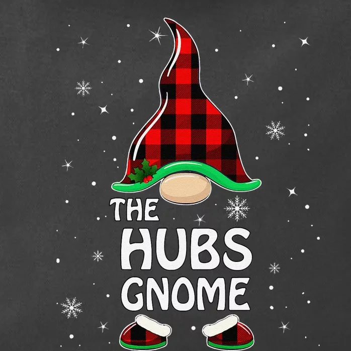 Hubs Gnome Buffalo Plaid Matching Family Christmas Pajama Zip Tote Bag