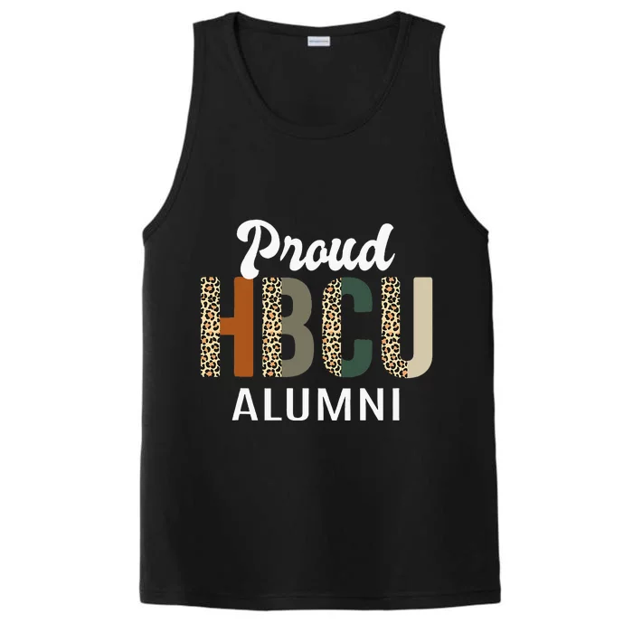 HBCU Grad Black Grad Black College Alumni Leopard Performance Tank