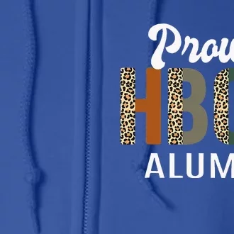 HBCU Grad Black Grad Black College Alumni Leopard Full Zip Hoodie