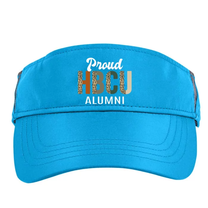 HBCU Grad Black Grad Black College Alumni Leopard Adult Drive Performance Visor