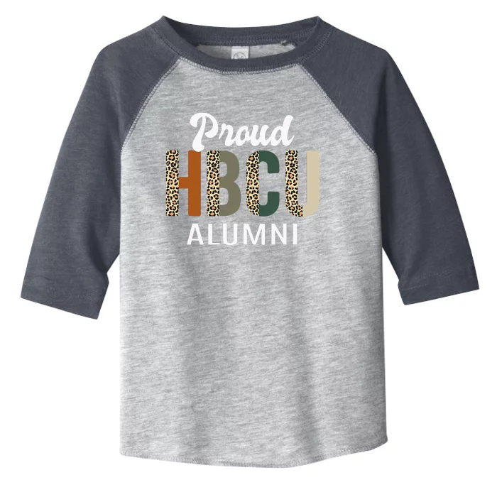 HBCU Grad Black Grad Black College Alumni Leopard Toddler Fine Jersey T-Shirt