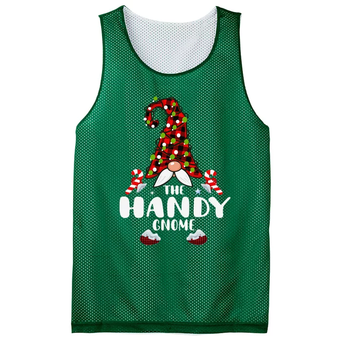 Handy Gnome Buffalo Plaid Matching Family Christmas Pajama Mesh Reversible Basketball Jersey Tank