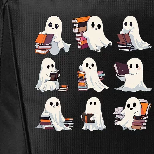 Halloween Ghostly Bookworm Teacher City Backpack