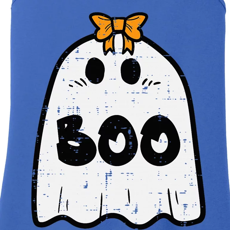 Halloween Ghost Boo Costume Ladies Essential Tank