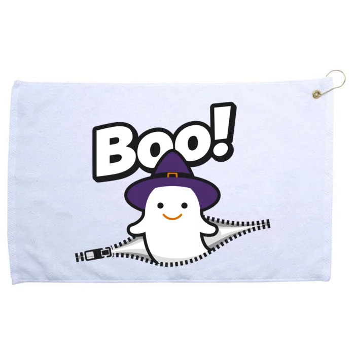 Halloween Ghost Boo Grommeted Golf Towel