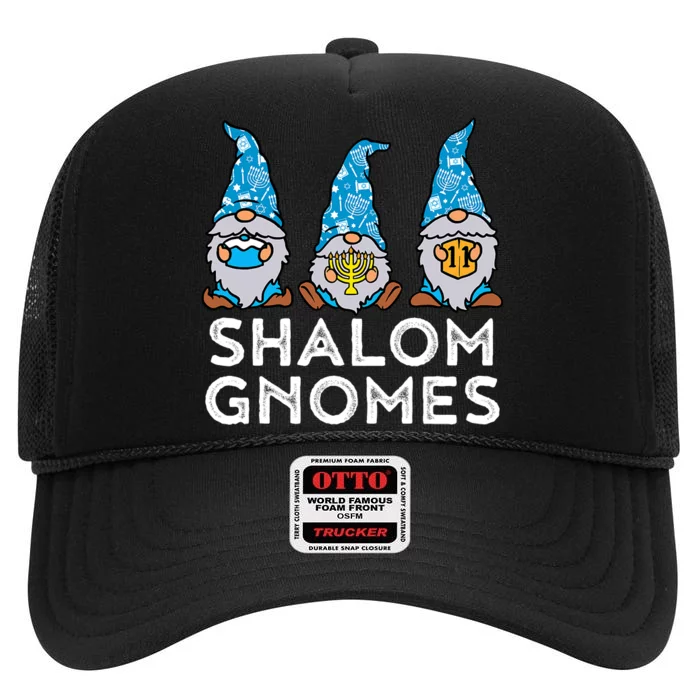 Hanukkah Gnomes : Celebrate Chanukah In Style With Jewish Hanukkah Vibes High Crown Mesh Trucker Hat