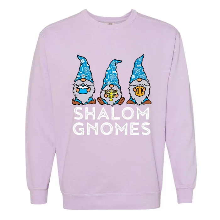 Hanukkah Gnomes : Celebrate Chanukah In Style With Jewish Hanukkah Vibes Garment-Dyed Sweatshirt