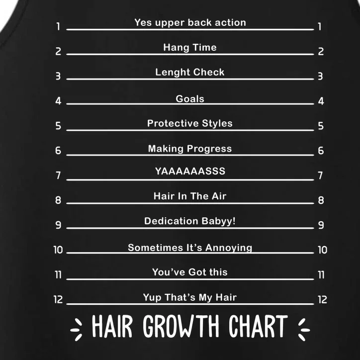 Hair Growth Chart Performance Tank