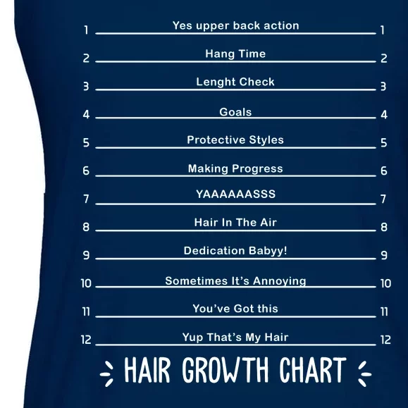 Hair Growth Chart Ladies Essential Flowy Tank