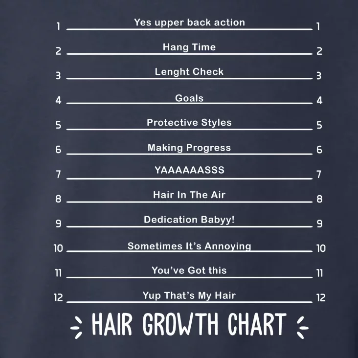 Hair Growth Chart Toddler Hoodie