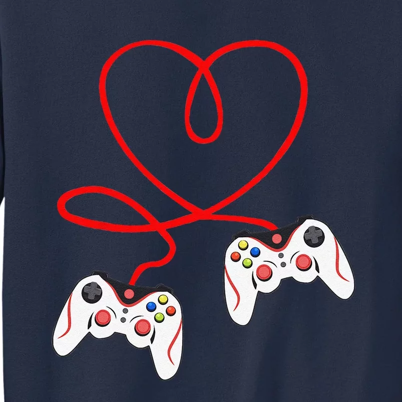 Heart Game Controllers Video Gamers Gaming Valentine's Day Sweatshirt