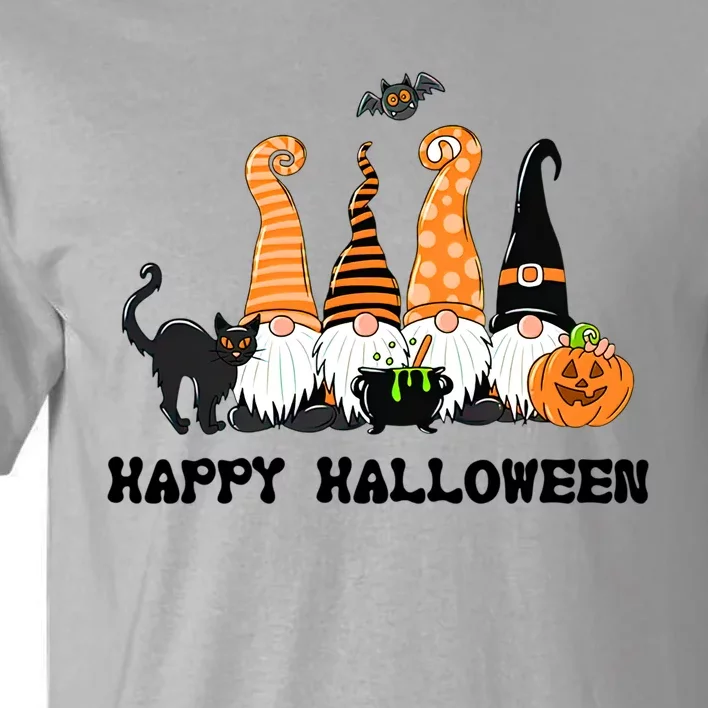 Halloween Gnomes Cute Autumn Pumpkin Fall Holiday Gift Tall T-Shirt