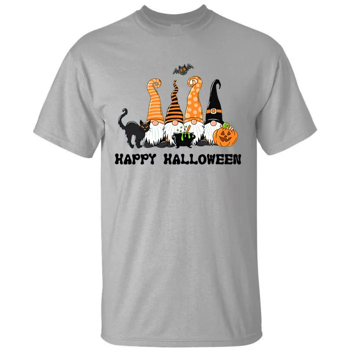 Halloween Gnomes Cute Autumn Pumpkin Fall Holiday Gift Tall T-Shirt